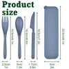 2 Sets Portable Reusable Cutlery Set with Case – Eco-Friendly