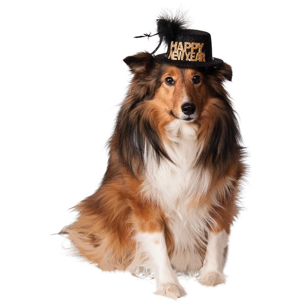 Rubie's Happy New Year Pet Hat, Small/Medium