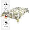 Beautex Oilcloth Tablecloth Olive Square 140 x 100 cm Washable