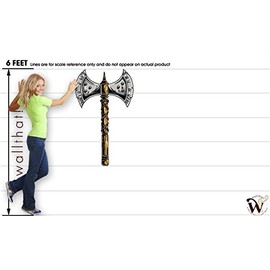 Medieval Weapons Battle Axe 01 29x48 inch - Fabric Wall Skin Decal