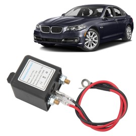 Fydun Interruptor de Desconexión de Batería de Coche, Interruptor de Interrupción de Corte de Energía Remoto Con Terminal de Cobre de Control Remoto Doble Reemplazo Para Automoción(120A)