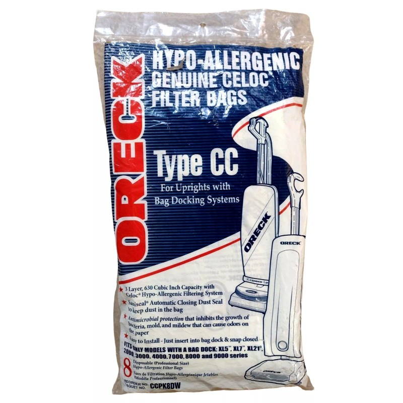 For Oreck NEW! 8-Pack Oreck Type CC Vacuum Bags CCPK8DW