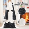 Heated Blanket Wearable Electric Blanket with Foot Pocket and Sleeves,