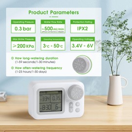 SWAWIS Automatic Irrigation System Set, Automatic Watering Indoor with 15 Drip Hoses, Drip Irrigation Set on Holiday, Drip Irrigation Kits for Garden Balcony