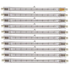 5 Linear Halogen Bulb 1500W 110V Tungsten R7S E57153 254mm Long Tube