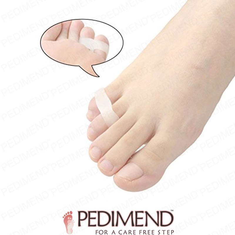 PEDIMEND Two Hole Gel Small Toe Separator (12 PACK) -