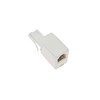 JZK Telephone Line Cable Adapter RJ11, 6P4C BT Female to