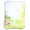 25 Sheets Letter Paper (A4) Green Summer Meadow Design Paper