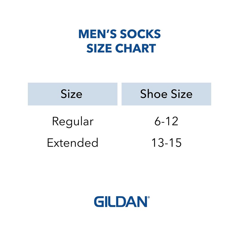 Gildan Men's Active Cotton Crew Socks, 10-Pairs, White, Shoe Size: