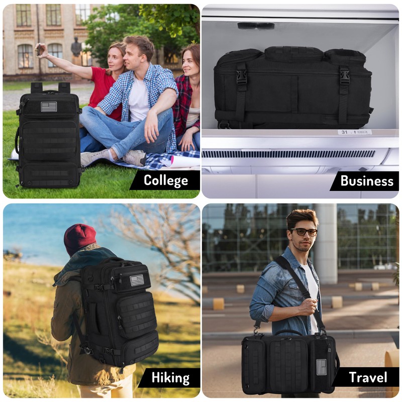MOZETO Travel Backpack for Men 40L TSA Approved Carry On