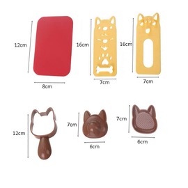 Fellibay Sushi Making Kit Rice Ball Molds Bento Accessories Sandwich Cutters for Kids Kitchen Tools for Baby Kids Meal