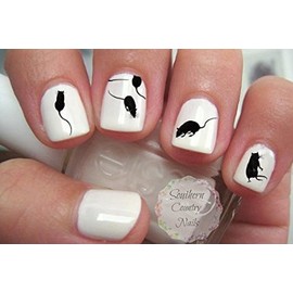 Rats Nail Art Decals Set of 80