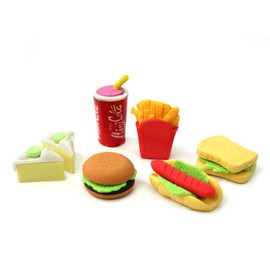 Children Stationery Eraser Eraser Food Food Fast Food Set
