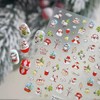 Christmas Nail Stickers Red Snowman Nail Art Stickers 5D Embossed