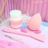 Set Esponja Puff Maquillaje Y Limpieza Facial Rubyface