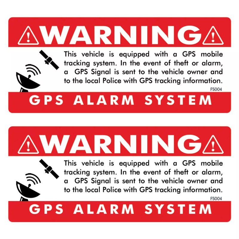 Sticker Sector INSIDE GPS 2 Pack RED STICKERS - Anti