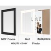 SNXJWA Black 8x10 Picture Frame with Mat for 6x8 Display,