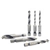 Gasea 6pcs Brad Point Drill Bits Set1/4-Inch Hex Shank HSS