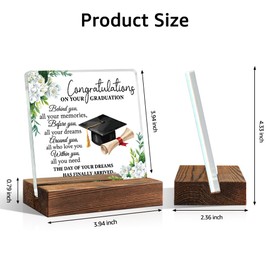 Congratulations On Your Graduation Acrylic Office Desk Decor Sign