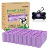 Dog Poop Bag 1140 Counts 57 Rolls, Unscented Doggy Poop