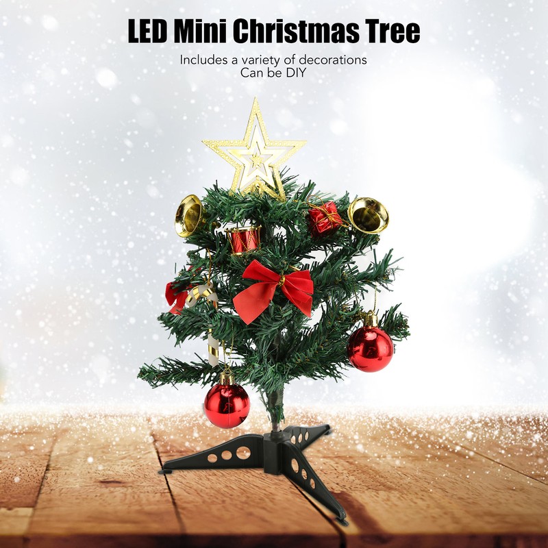 30cm Tabletop Christmas Tree Mini Artificial DIY Lightweight Vivid Christmas