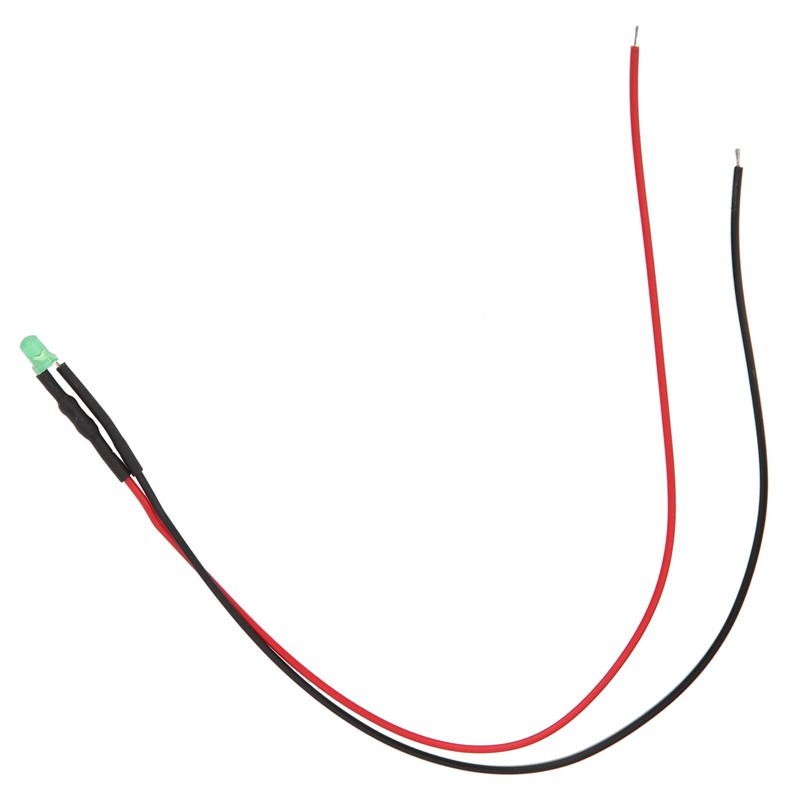 100Pcs LED Pre Wired LightEmitting Diode 12V Round Head High