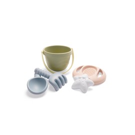 Dantoy - Tiny-Serie 5-teiliges Eimer-Set - Sandspielspaß aus umweltfreundlichem Biokunststoff - ab 10 Monaten