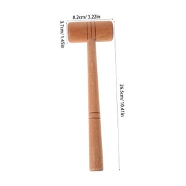 SEWACC Multi-use Wooden Handle Jewelry Hammer for Shaping Polishing and Repairing Jewelry Precision Tool for Detailed Crafting and Wood Reshaping