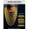 Oaldilee Mens Gold Cuban Chain Hip Hop Style Chains, 10MM