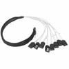 MCIO 8i to 8xSATA3.0 Cable 19.7 Inch Silver Plated OFC