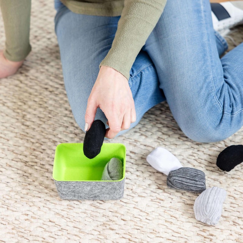 Three by Three Seattle felt·like·it! Deep Organizer Tapered Storage Bins
