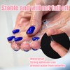 40 Sheets Nail Glue Tabs, 600 Pcs 15 Sizes Waterproof