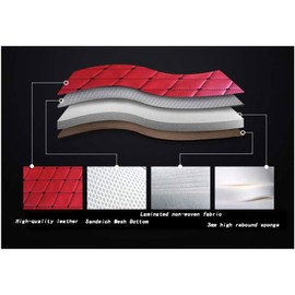 NIANTONG Faux Leather PVC Leather Upholstery Fabric Leather Concept Faux Leather Upholstery Fabric Quilted Laminated Sold by the Metre Furniture Decorative Fabric, Brown Furniture Textile Sold by the