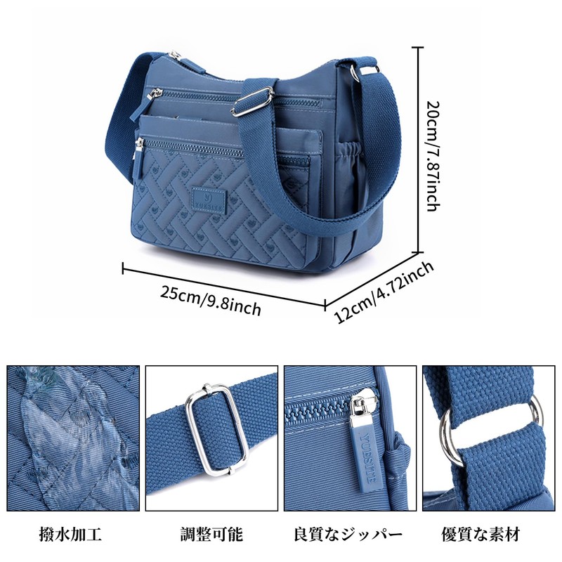 NOTAG Shoulder Bag, Women's, Cross-Body Bag, Small, Men's, Waterproof, Many