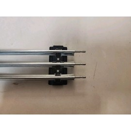 Menards O GAUGE STANDARD 10" STRAIGHT TRACK SECTION Tubular 3 rail 6-65500 NEW