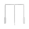 bimiti Pull Down Closet Rod White, Adjustable 33-45 inches Side