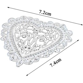 Love Heart Cutting Dies for Card Making, Cutting Dies Cut Stencils for DIY Scrapbooking Photo Album Decorative Embossing Paper Dies for Card Making Templated