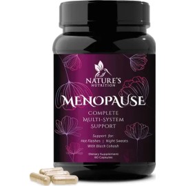 Suplemento Menopausia Natures Nutrition Cohosh Negro Dong Quai 60 Cápsulas                                                                            