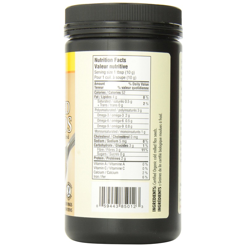 Fiberlife Organic Flax Seeds Cold Milled, 500gm