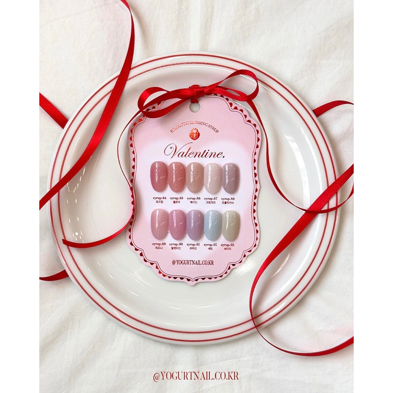 classic nail Yogurt gel Valentine's 10-piece set Syrup gel +