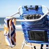 Tall Beach Chairs for Adults, 17" High Backpack Beach Chair