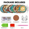 8 Pcs 5D DIY Coffee Diamond Paintings Coasters with Holder