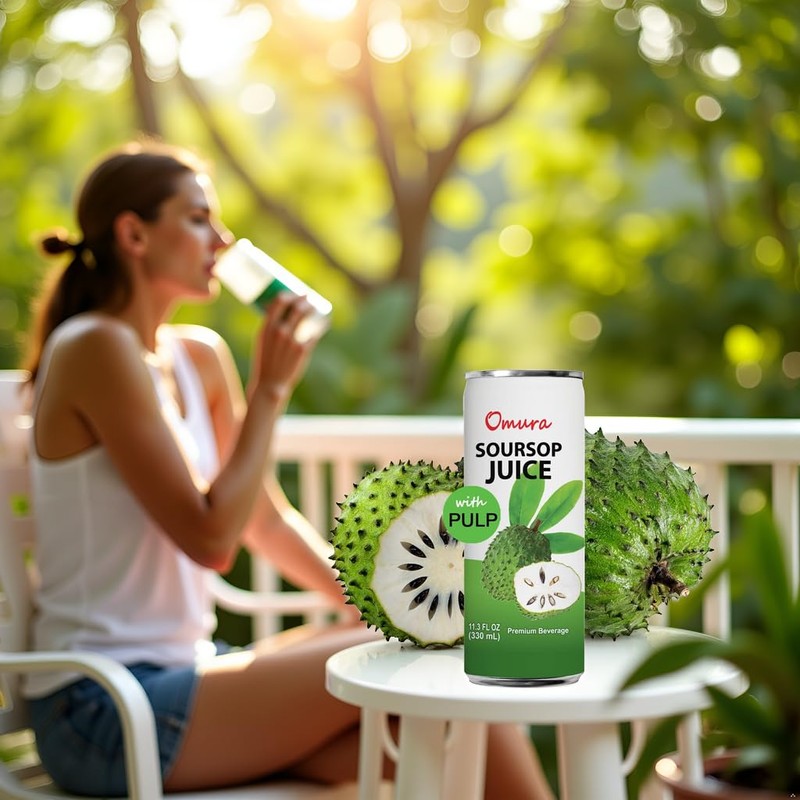OMURA SOURSOP GRAVIOLA GUANABANA JUICE (24-Pack)