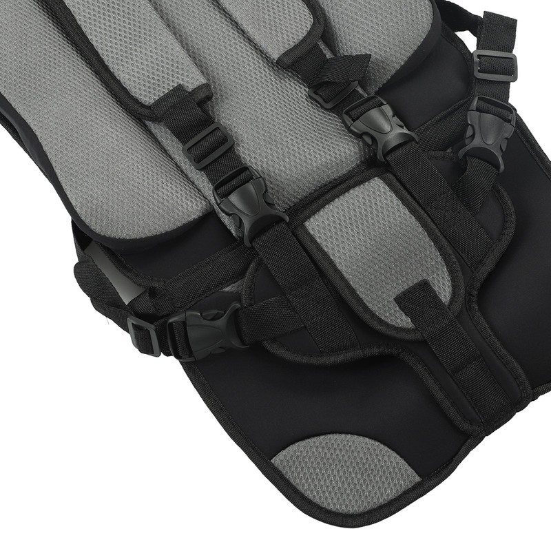 Children Safety Seat Simple Car Portable Seat Foldable Adjustable Strap