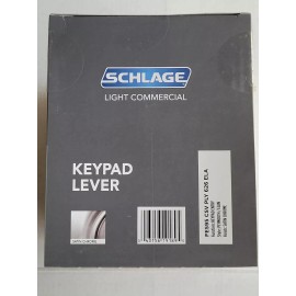 SCHLAGE Satin Chrome Plymouth Light Commercial Electronic Keypad Lock Elan Lever