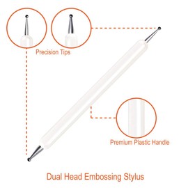 Selizo エンボススタイラスツール ネイルアート ドットツール スコアリングトレースペン 陶器粘土クラフト用 ネイルアートデザイン 転写紙 曼荼羅 描画 ロックペインティング 5個