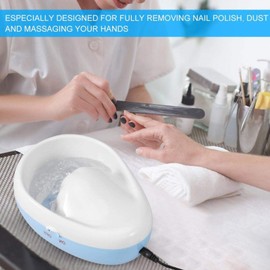Nail Bubble Bowl, Electric Nail Soaking Bowl Manicure Hand Massage Jet Spa Soak Nail Polish Remover Softening Machine Nail Art Tool for Beauty Salon and Home