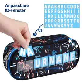 Bagseri Federmäppchen Mädchen Pencil Case - Große Kapazität Mäppchen mit Reißverschluss, Schreibwarenbeutel Bleistift Beutel Federtasche für Kinder (Rosa)