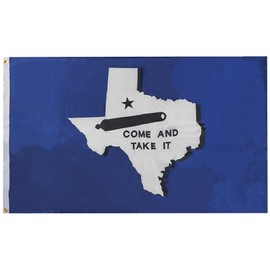 Texas Gonzales Come And Take It Blue Premium Quality Fade Resistant Heavy Duty 3x5 3'x5' Rough Tex 68D Nylon Flag Banner