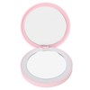 LED Compact Mirror Round Shape 3X Magnification Rechargeable Double Sided